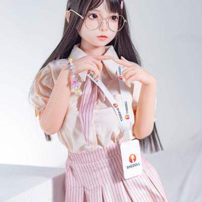 制服の眼鏡メイドスタッフ衣装 148cm - Dカップ ドール - ピンク リアルシリコン